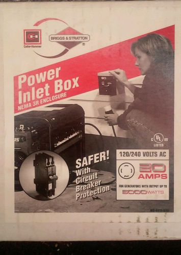 Briggs and stratton generator power inlet box for sale