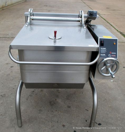 GROEN ECLIPSE ERGONOMIC GAS 30GAL BPM-30G SKILLET BRASING PAN. MANUFACTURED 2011