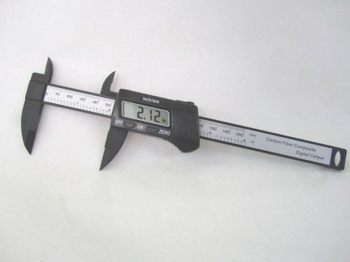 NEW LCD 6&#034; 150mm Carbon Fiber Composite Vernier Digital Electronic