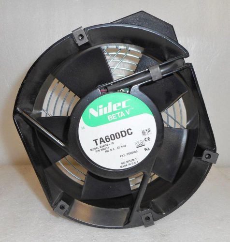 Nidec BetaV TA600DC Model A34458-10 48VDC .42A Fan P/N 956511