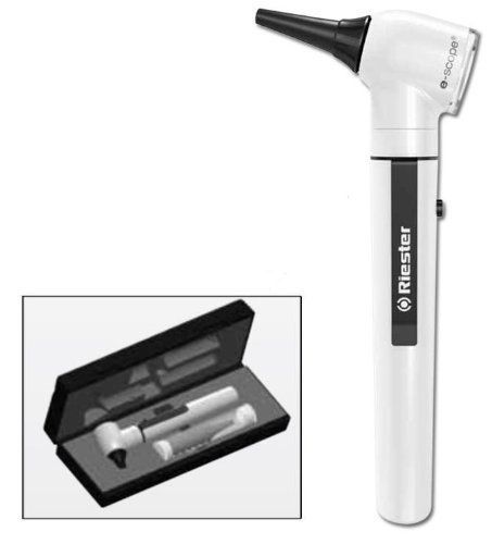 Riester 2111-202 E-Scope Fiber Optic Otoscope, AA Handle with 2.5V Xenon Light,