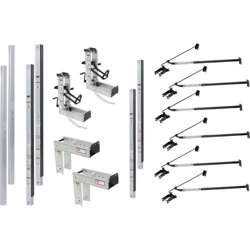 Qual-craft aluminum pump jack scaffolding system starter kit- 36ft #3016 for sale