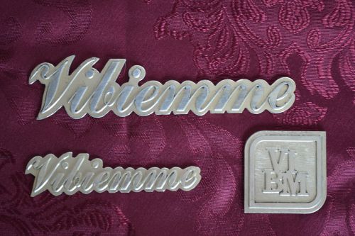 Vibiemme Espresso Machine 3 Metal Logo Name Script