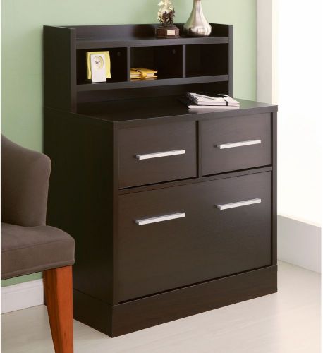 Modern cappuccino two drawers multi-storage file cabinet work station furniture for sale