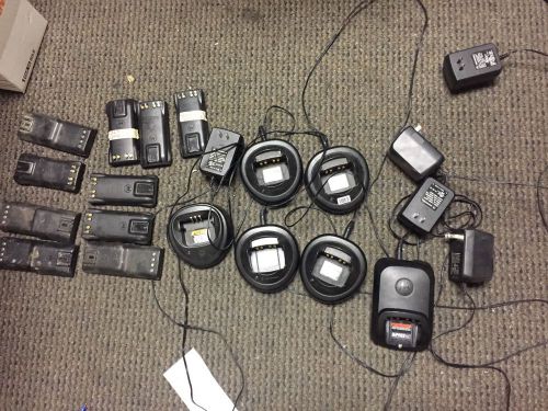 LOT Motorola chargers 5x HTN9000B 1 WPLN4226A HT750/1250 10x Battery HNN9008A NR