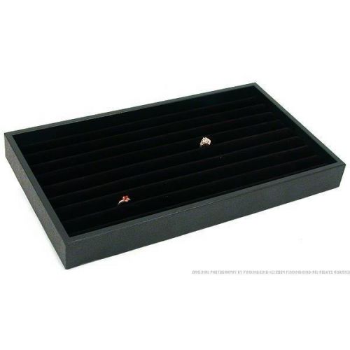 Black Velvet Ring Display Tray