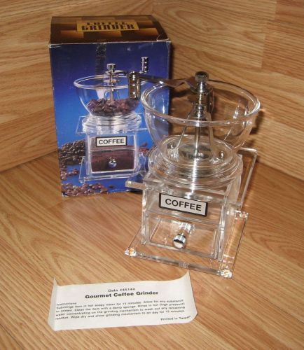 Gourmet Coffee Grinder (45144) Manual Bean Grinder **UNUSED - IN OPEN BOX**