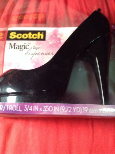 Tape Dispenser HIGH HEEL WITH TAPE***BLACK SHOE*OFFICE SUPPLY HIGH HEEL*L@@K@NEW