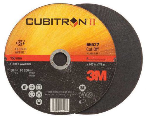 3M (66527) Cut-Off Wheel T1 66527, 6 in x .045 in x 7/8 in, 25 per inner