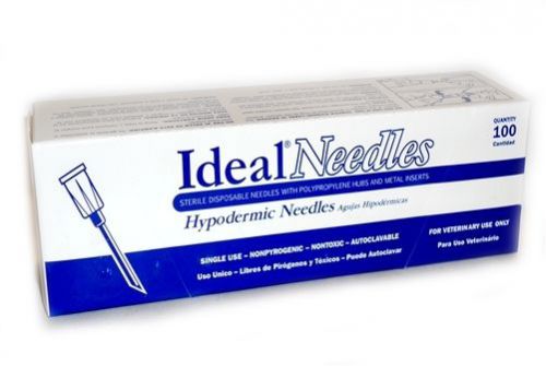 IDEAL NEEDLES QUANTITY 100 HYPODERMIC POLYPROPYLENE HUB 18 G X1 1/2&#034;