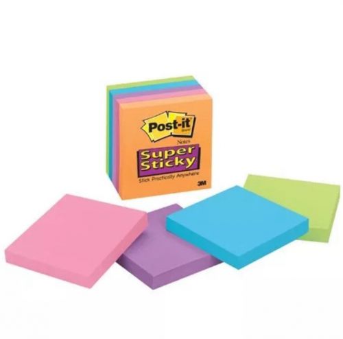 Post-it super sticky notes, 3x3, marrakesh, 5 pads/pack 10 units/case 50 pads tl for sale