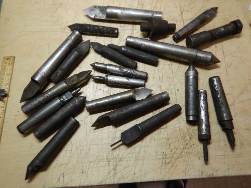 Pile of grinding lathe dead centers machinist tooling lot b for sale