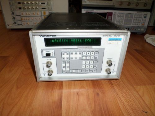 Wavetek 270 Programmable Function Generator, 0.01 Hz to 12 MHz