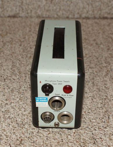 B&amp;K – BRUEL &amp; KJAER  MIC MICROPHONE 2801 POWER SUPPLY