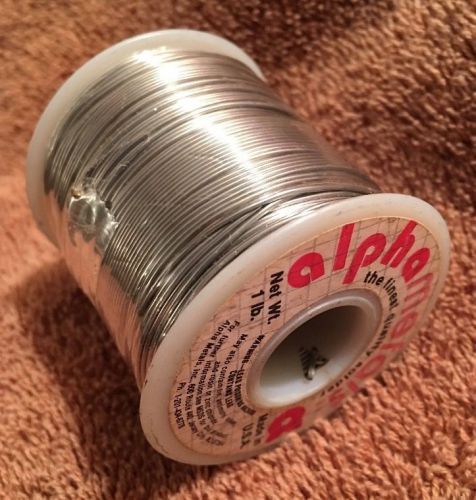 Alpha Metals Solder-SN63/PB37-Unopened-032 Dia.-1 lb Spool-Vintage Electronics