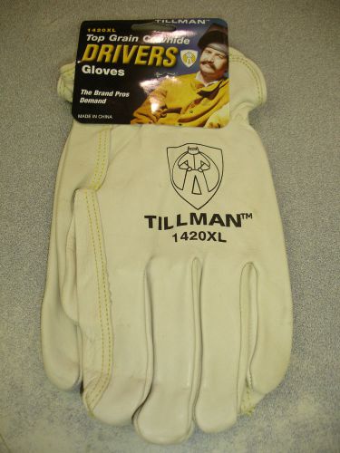 TILLMAN 1420XL DRIVERS GLOVES Extra Large Top Grain Cowhide