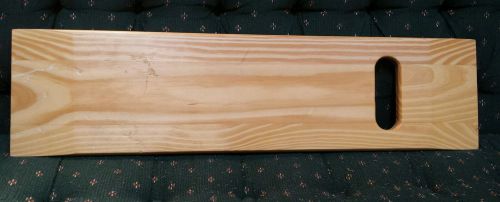 29 1/2 x 7&#034; wooden patient transfer board with hand holes for sale