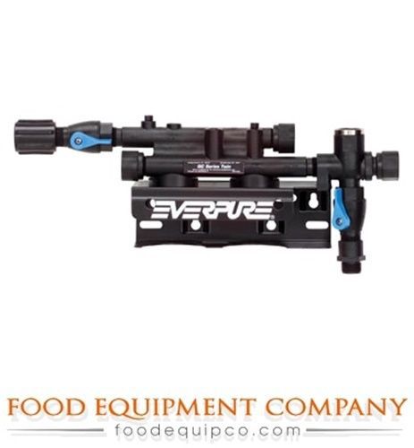 Everpure EV927224 Twin Series Head plumbed with shut-off &amp; flushing valve