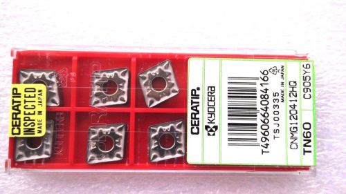 LOT OF 10 KYOCERA CERATIP CNMG120412HQ  CNMG433HQ TN60 CERMET INSERTS