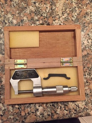 NEW 0-1&#034; 0.0001&#034; Enco Carbide Tip Micrometer