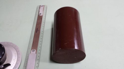 4&#034; dia. x 6-3/4&#034; long urethane / polyurethane 75 d brown rod p/n 11453 for sale