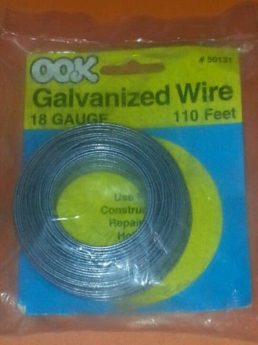 Ook 50131 110 feet 18 Gauge Galvanized Steel Wire New in Package  NIP