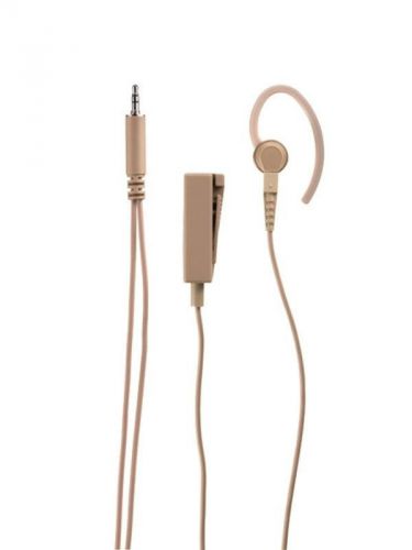 Motorola BDN6669 Beige X-Loud 2-Wire Earpiece, Mic, PTT - 3.5mm Surveillance Kit