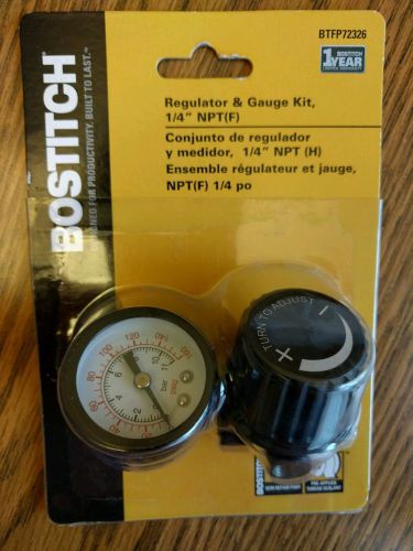 New Bostitch BTFP72326 Regulator &amp; Gauge Kit with 1/4-Inch NPT Air Compressor