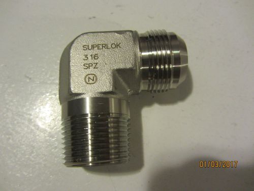 Superlok Hydraulic 90 Degree Elbow 1&#034; NPT to 1&#034; JIC 316 SS