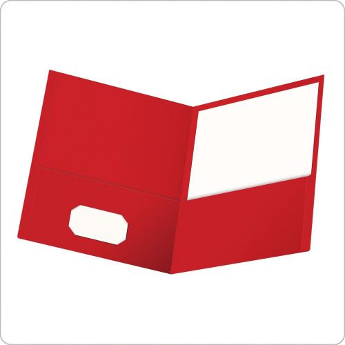 Oxford Twin Pocket Folders Letter Size Red 25 per Box (57511EE)