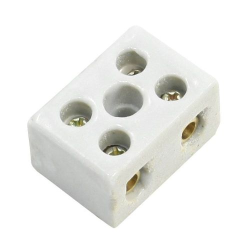 uxcell 2 Pcs 2W5H High Temperature Porcelain Terminal Block 30A 110-600V