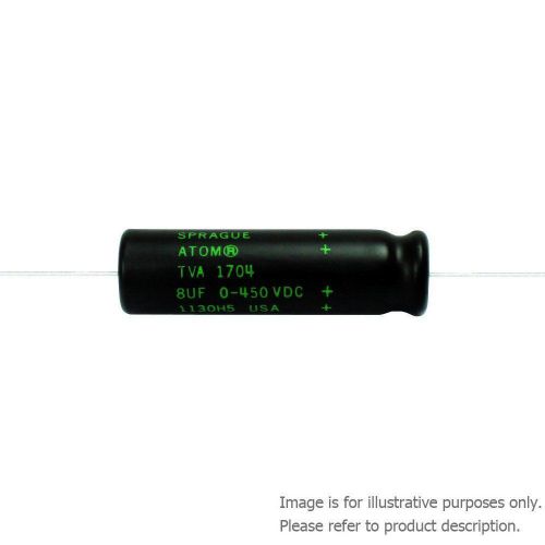 10 X VISHAY TVA1305.5-E3 ALUMINUM ELECTROLYTIC CAPACITOR, 20UF, 50V, AXIAL