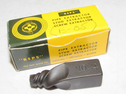 1 new WALTON #4 Pipe Stud Screw Extractor REPS No. 4 EDP 50004