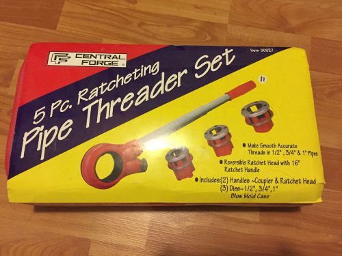 Central Forge 5 pc. Ratcheting Pipe Threader Set