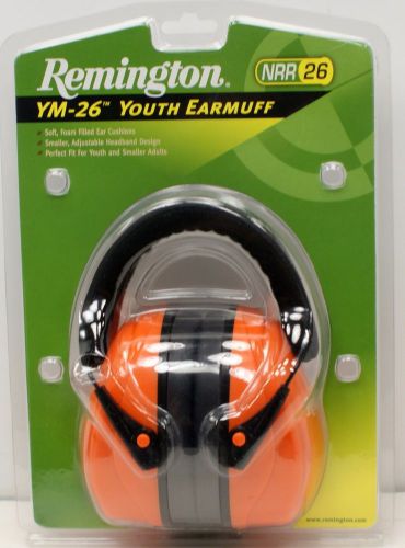 Remington NRR 26 YM26CYouth Earmuff Black Frame Orange Cups