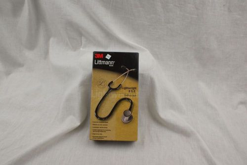 3m 2450 littmann lightweight ii s.e. stethoscopes black tube 28&#034; sz6 for sale