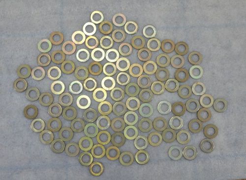 100 each plated flat washers fits 1/2&#034; bolt new! for sale