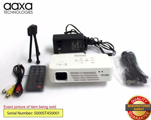 Aaxa st200 pico projector, 150 lumen, 1280x720 hd, hdmi input (refurbished) for sale