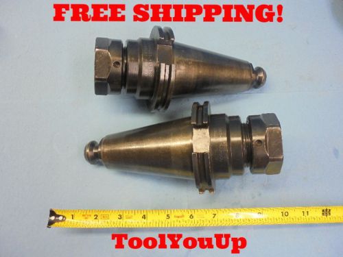 2 pcs USED CAT 50 TG100 COLLET CHUCK CNC MILL TOOLING CARBOLOY CV50-CC3.12-1000