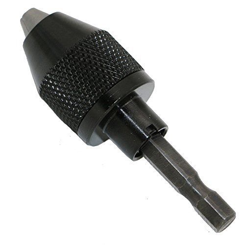 0.3-6.0MM Black Keyless Chuck Conversion Tool 1/4 Inch Hex Shank