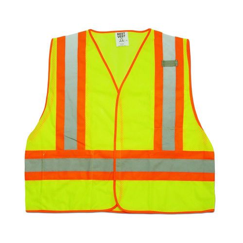 Velcro Best Vest ANSI 2 Mesh Safety Vest Contrasting Stripes(100 Pack) Free Logo