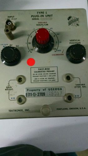 Tektronix fast-rise calibrated preamp