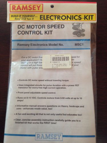 Ramsey dc pwm motor speed control model msc1 for sale
