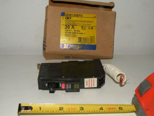 SQUARE D QOB120EPD 20AMP 1 POLE WITH EQUIPMENT GROUND FAULT PROTECTION