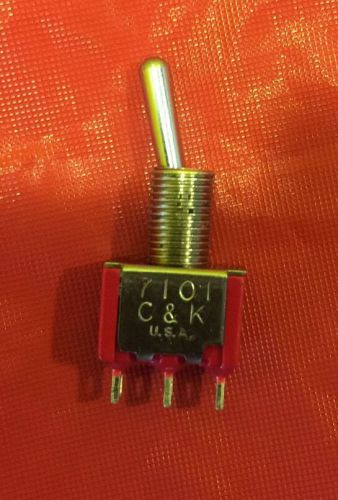 5 Pieces New C&amp;K Switches ON-ON SPDT Round Actutator 7101 Solder Lugs