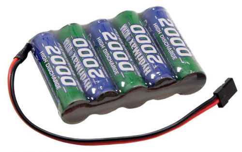 6.0V 2000mah NiMH battery By ServoCity HCAM6351