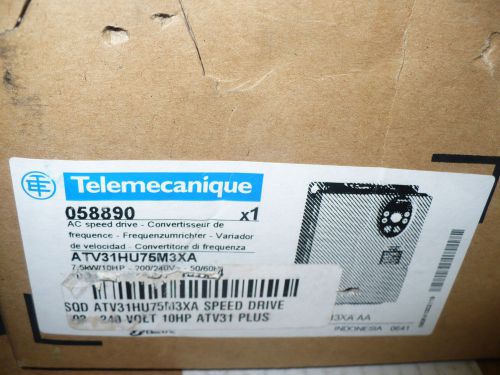 Schneider ATV31HU75M3XA, AC Variable Frequency Drive, VFD, 10HP, 200-240V, New