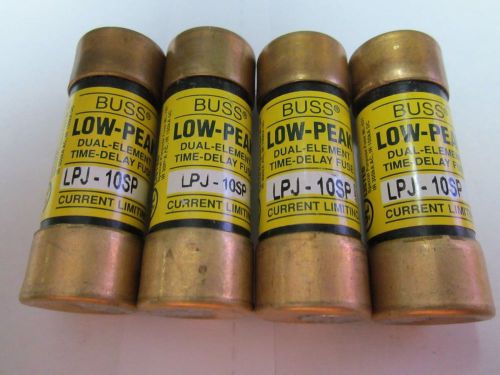 LOT OF 4  COOPER BUSSMANN BUSS LOW-PEAK LPJ-10SP FUSE NEW NO BOX