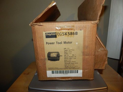 SEALED Dayton 5K586B Split Phase Power Tool Motor 1/3 HP 115V