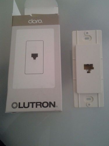 New Lutron Calro telephone Jack light almond